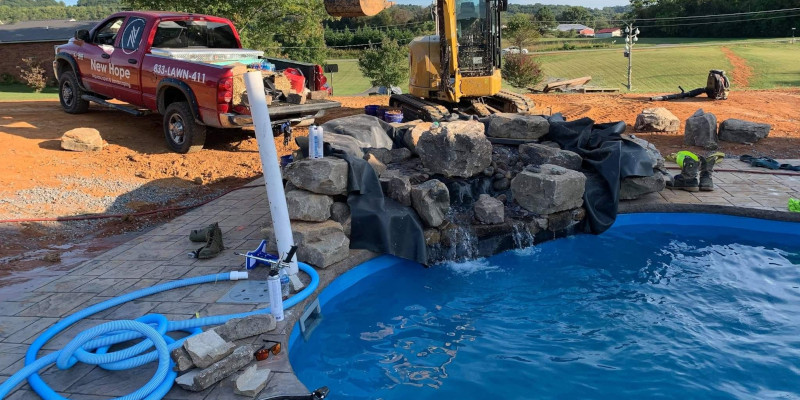 Swim Pond Installation in Jonesborough, Tennessee